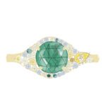 round-rough-cut-emerald-and-colorful-diamond-pave-ring-dreamer-sketch