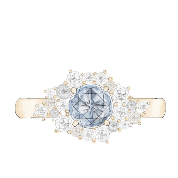 Dainty Light blue-sapphire-and-diamond-cluster-ring-river-rock